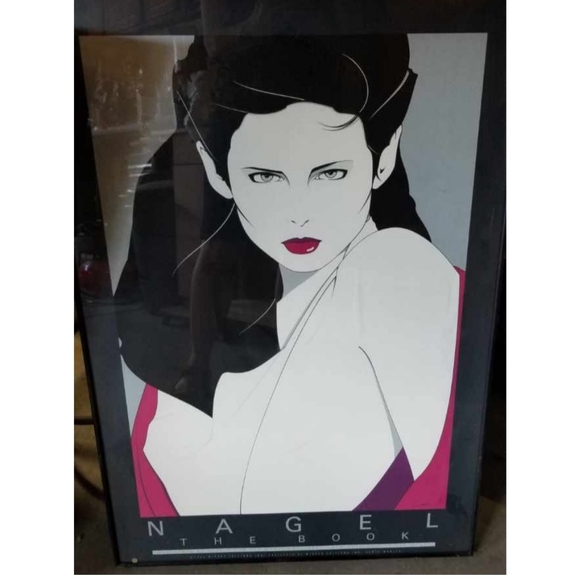 Vintage Original Patrick Nagel Framed 3 Piece Poster Art 3' X 2' - Picture 5 of 5